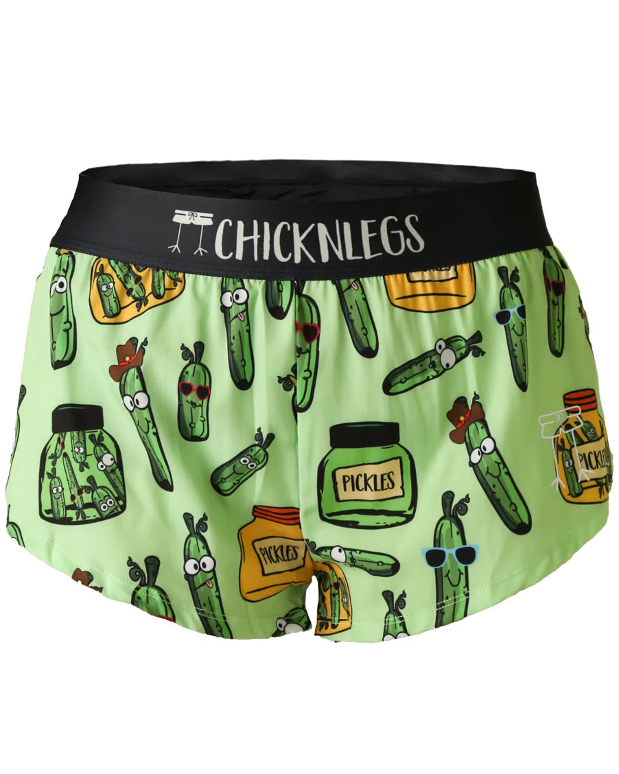 Chicknlegs Split Shorts 1.5” Pickles (Womens)