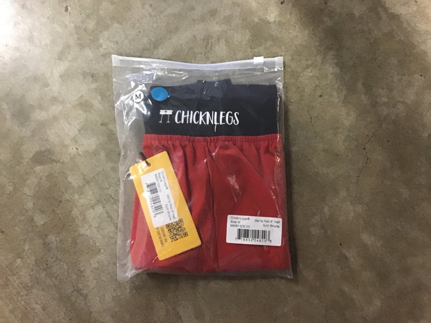 Chickn Legs Split Shorts Red (men)